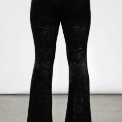Ladies Killstar Magick Mourning Velvet Flares