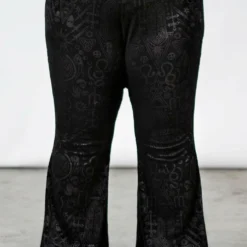 Ladies Killstar Magick Mourning Velvet Flares