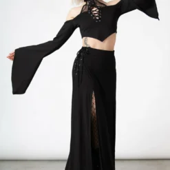 Ladies Killstar Maidenhead Cold Shoulder Top