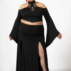 Ladies Killstar Maidenhead Cold Shoulder Top