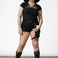 New Arrivals Killstar Malicia Lace-Up Top