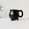 Weird & Wonderful Ceramics Matte Black Bat Cauldron Mug New Arrivals