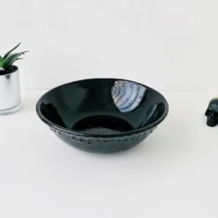 New Arrivals Weird & Wonderful Ceramics Matte Black Bat Pasta Bowl