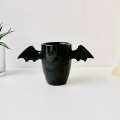 Weird & Wonderful Ceramics Matte Black Bat Wing Mug New Arrivals