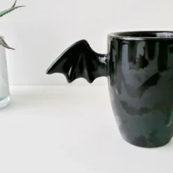 Weird & Wonderful Ceramics Matte Black Bat Wing Mug New Arrivals