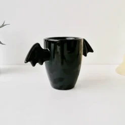 Weird & Wonderful Ceramics Matte Black Bat Wing Mug New Arrivals