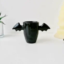 Weird & Wonderful Ceramics Matte Black Bat Wing Mug New Arrivals