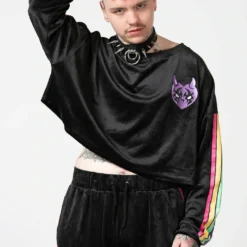 New Arrivals Killstar Mellow Velour Sweater