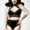 Killstar Mercy Lace Bra Black