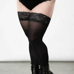 Killstar Mercy Lace Panty Black - Plus Size Gothic Underwear for Women 19 Plus Sizes Killstar Mercy Lace Panty Black