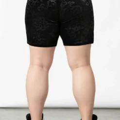 Killstar Misfortune Velvet Cycle Shorts Ladies