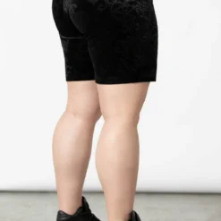 Killstar Misfortune Velvet Cycle Shorts Ladies