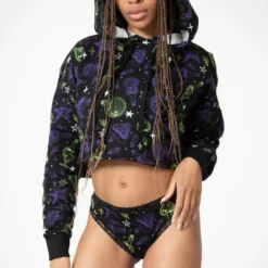 Killstar Magic Chill Cropped Hoodie