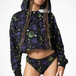 Killstar Magic Chill Cropped Hoodie