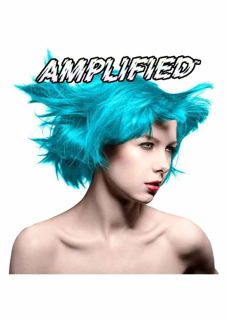 Amplified Manic Panic Semi Permanent Hair Colour EU Formula - Atomic Turquoise | Vegan & Cruelty-Free | Long-Lasting Vibrant Hair Dye 4 Amplified Manic Panic Semi Permanent Hair Colour EU Formula - Atomic Turquoise