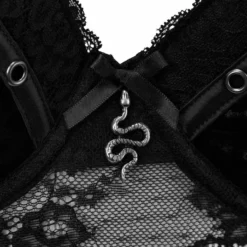 Killstar Mercy Lace Bra Black - Gothic Plus Size Lingerie for Women 24 Killstar Mercy Lace Bra Black