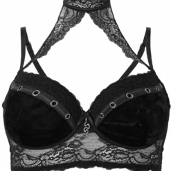 Killstar Mercy Lace Bra Black - Gothic Plus Size Lingerie for Women 23 Killstar Mercy Lace Bra Black