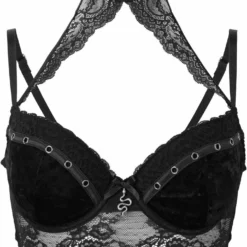 Killstar Mercy Lace Bra Black - Gothic Plus Size Lingerie for Women 18 Killstar Mercy Lace Bra Black