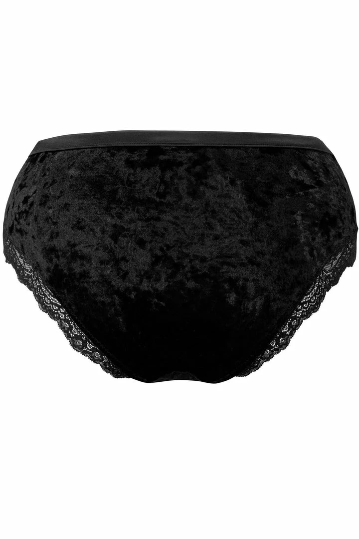 Killstar Mercy Lace Panty Black - Plus Size Gothic Underwear for Women 15 Plus Sizes Killstar Mercy Lace Panty Black