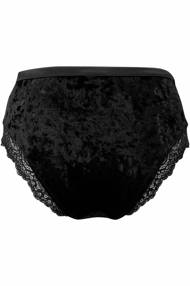 Killstar Mercy Lace Panty Black - Plus Size Gothic Underwear for Women 12 Plus Sizes Killstar Mercy Lace Panty Black