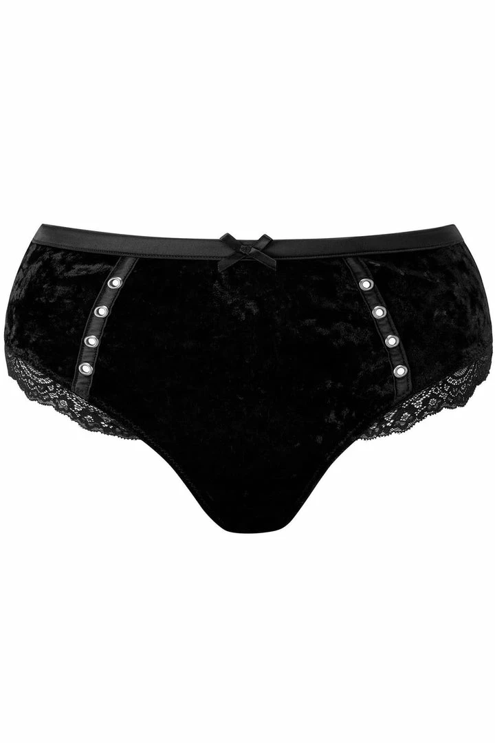 Killstar Mercy Lace Panty Black - Plus Size Gothic Underwear for Women 14 Plus Sizes Killstar Mercy Lace Panty Black