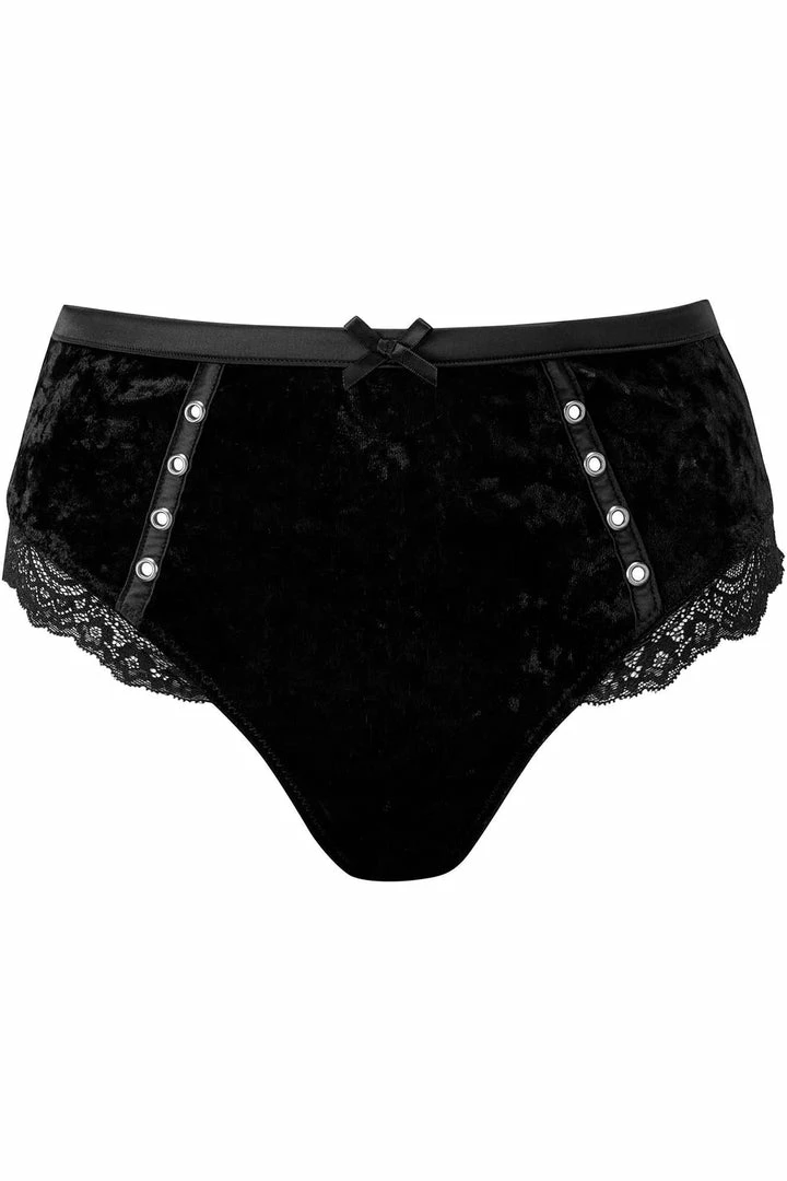 Killstar Mercy Lace Panty Black - Plus Size Gothic Underwear for Women 11 Plus Sizes Killstar Mercy Lace Panty Black