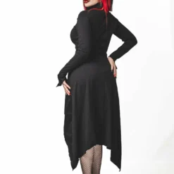 Ladies Necessary Evil Minerva High Low Gothic Dress