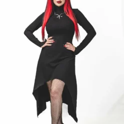 Ladies Necessary Evil Minerva High Low Gothic Dress