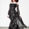 Killstar Mystic Meadows Mesh Maxi Dress