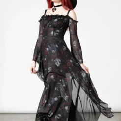 Killstar Mystic Meadows Mesh Maxi Dress