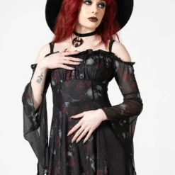 Killstar Mystic Meadows Mesh Maxi Dress