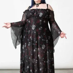 Killstar Mystic Meadows Mesh Maxi Dress