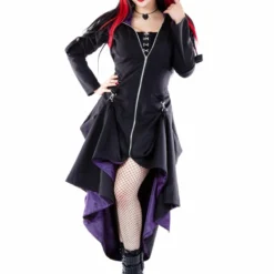 Necessary Evil Purple Lined Selene Coat