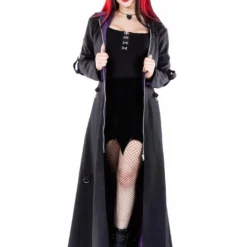 Necessary Evil Purple Lined Selene Coat