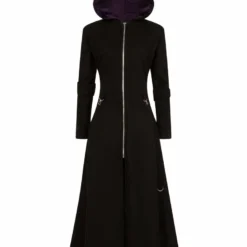 Necessary Evil Purple Lined Selene Coat