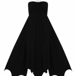 Necessary Evil Camazotz Bats Wing Effect Maxi Dress Ladies