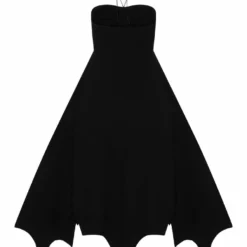 Necessary Evil Camazotz Bats Wing Effect Maxi Dress Ladies