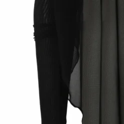 Necessary Evil Freya Draped Mesh Tunic Top