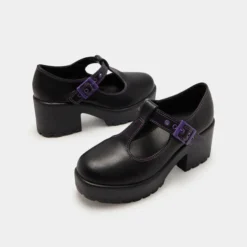 Koi Footwear Ladies Koi Tozo Purple Stitch Mary Janes