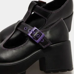 Koi Footwear Ladies Koi Tozo Purple Stitch Mary Janes