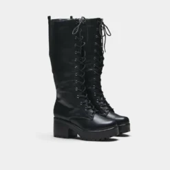 Koi Footwear Koi Sektor Chunky High Boots Ladies