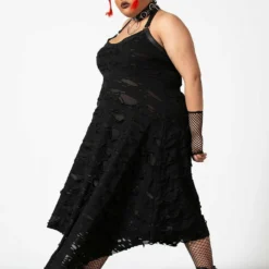 Killstar Nightwire Halter Dress Ladies