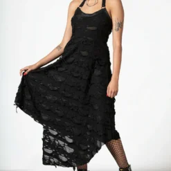 Killstar Nightwire Halter Dress Ladies