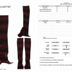 Punk Rave Nikita Leg Warmers - Red