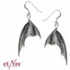Et Nox Silver Bat Wing Earrings - Stylish Accessories for Women 2 Accessories Et Nox Silver Bat Wing Earrings