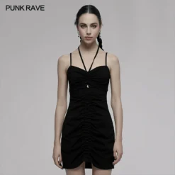 Punk Rave Niamh Mini Dress Black