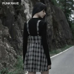 Punk Rave Sorcha Long Sleeve Top Black Ladies