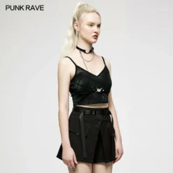Punk Rave Beating Heart Crop Top - Green New Arrivals