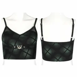 Punk Rave Beating Heart Crop Top - Green New Arrivals