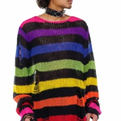 Killstar Over The Rainbow Knit Sweater Ladies